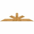 Ekena Millwork Saratoga Rough Sawn Timber Gable Bracket, Western Red Cedar, 84"W x 21"H x 2"D x 6"F, 6/12 Pitch GBW084X21X0206SAR00RWR